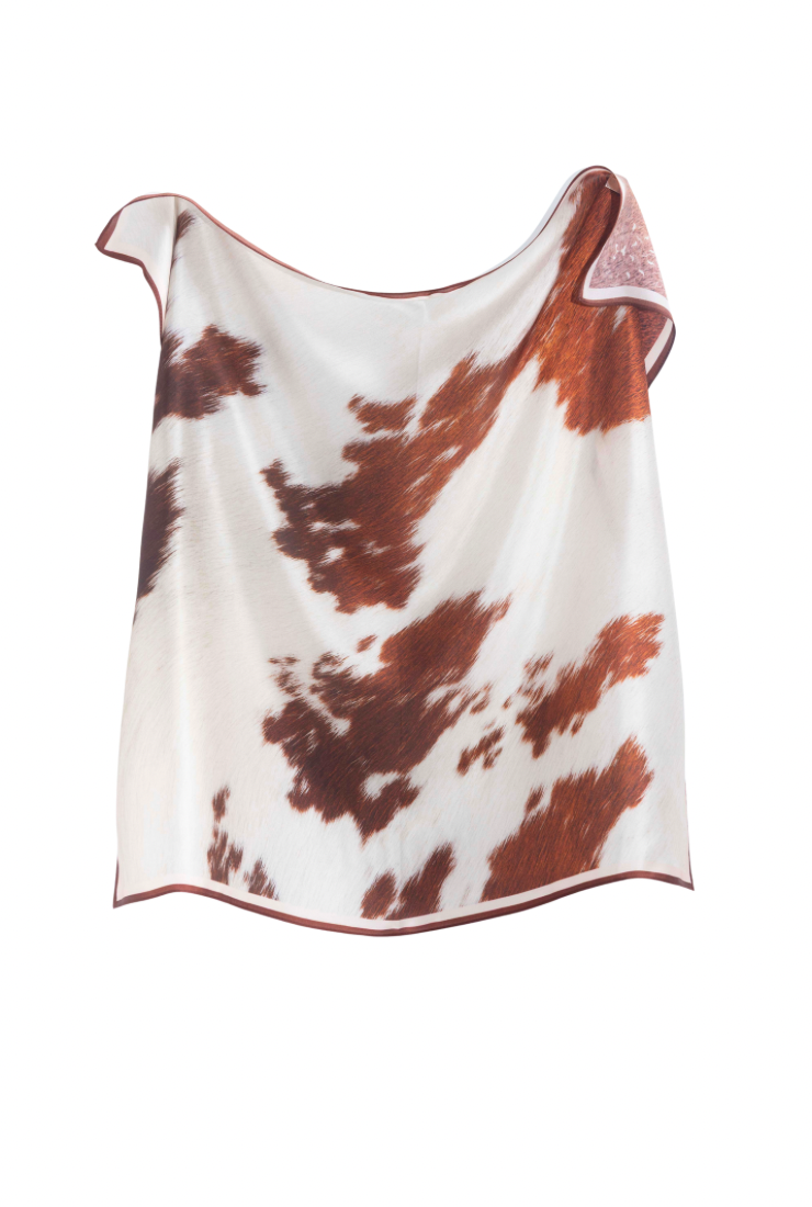 Apaszka Jedwabna Cow