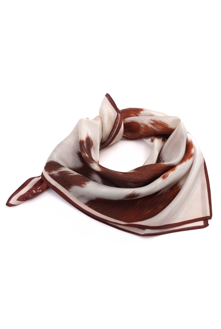 Apaszka Jedwabna Cow