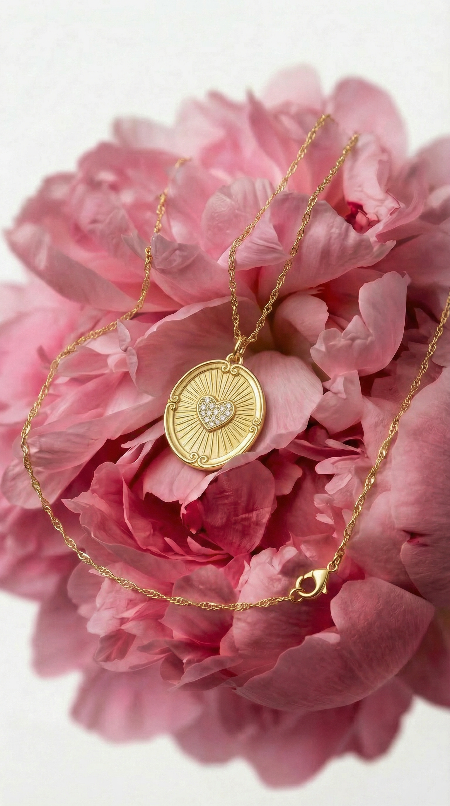 Aura Heart pokryty 14k złotem