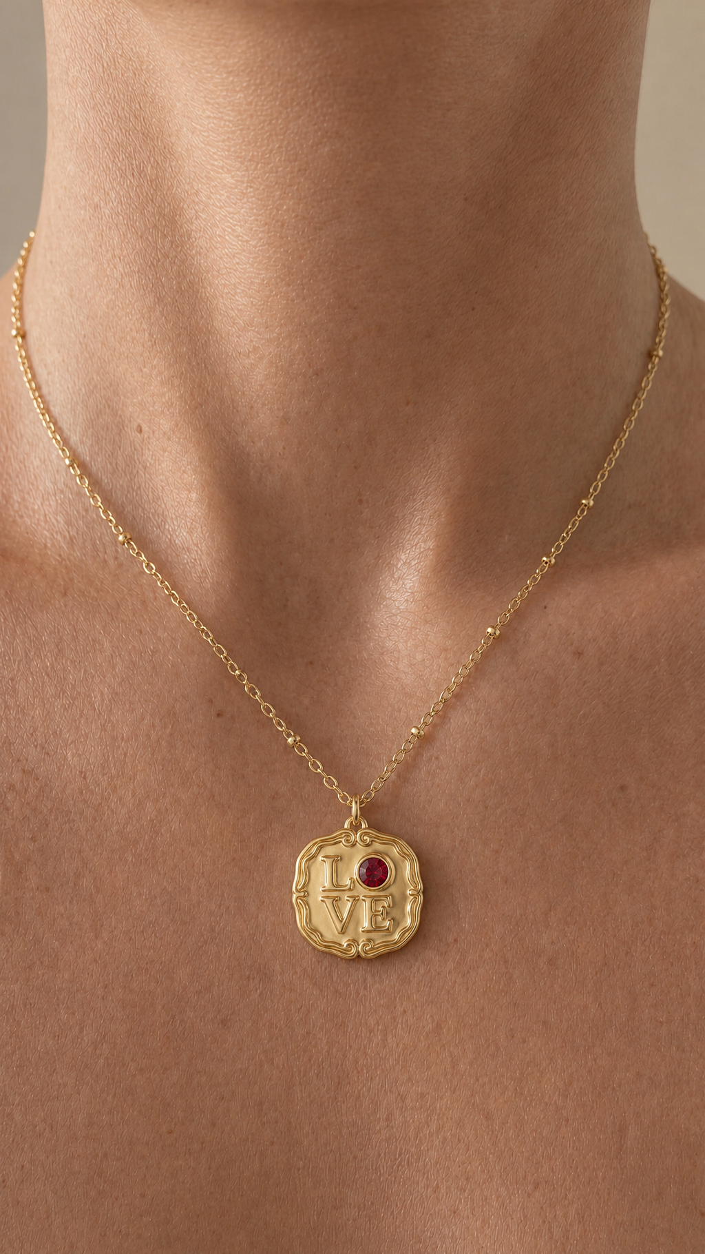 Love pozłacany 14k złotem