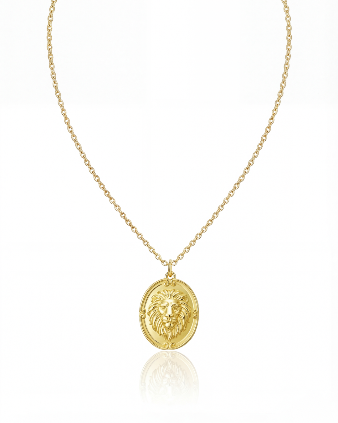 Leo pokryty 14k złotem